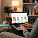 girl using laptop Make Money On Kindle Without Writing